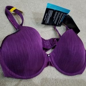 Vanity Fair Bra Illumination Padded Underwire Full Coverage Purple Size 34D NWT
